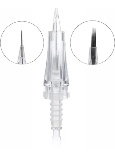 AGUJA TIPO CARTUCHO 1R, 3R, 5R, 3F, 5F O 7F PARA DERMAPEN DR PEN BAYONETA 