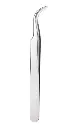 Pinza Curva Plata Pestaña
