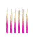 Pinzas Extensiones De Pestañas Brillantes 