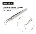 Pinza Curva Plata Pestaña