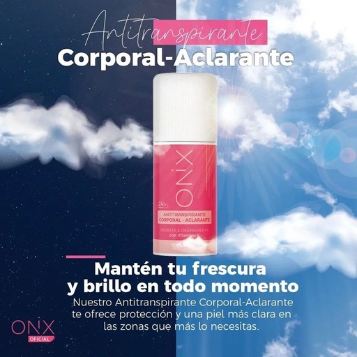 Antitranspirante Corporal Aclarante Onix quita Manchas