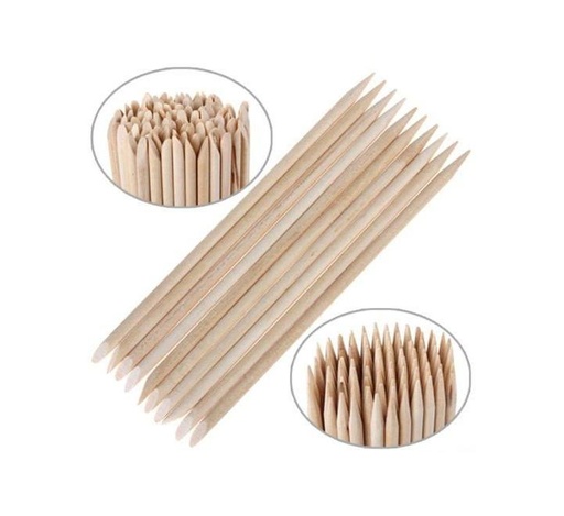 Palitos Uñas Madera Naranja