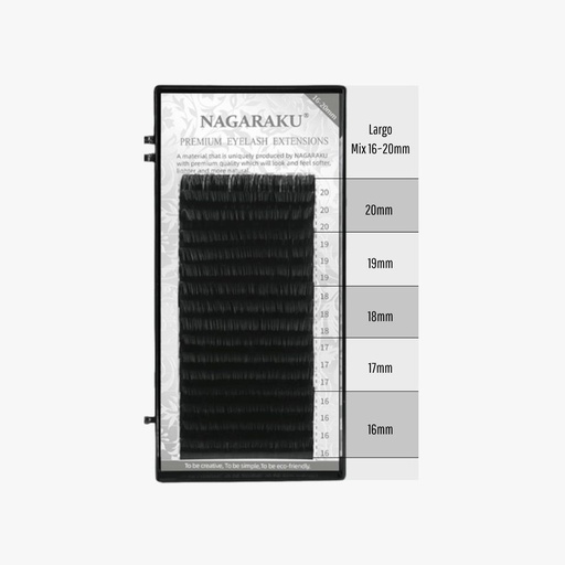 Pestañas Nagaraku Premiun Mix 16mm- 20mm