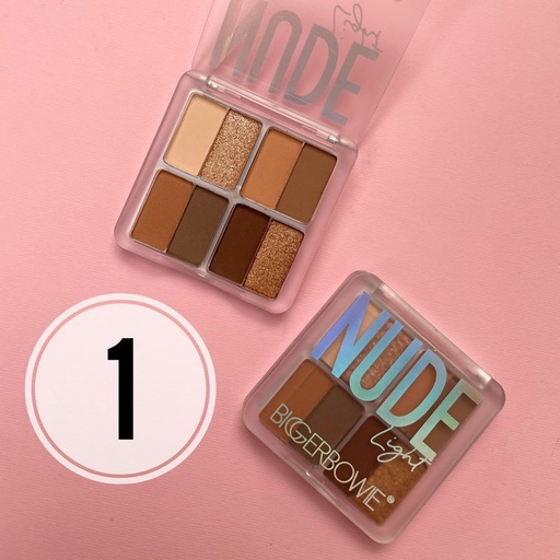 Paleta De Sombras Nude Medium 8 tonos