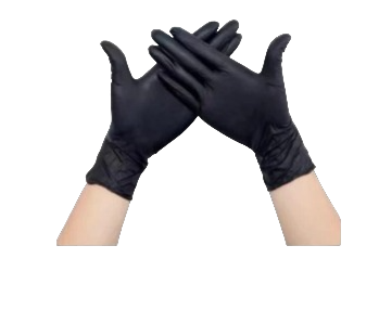 Guantes De Nitrilo Color Negro