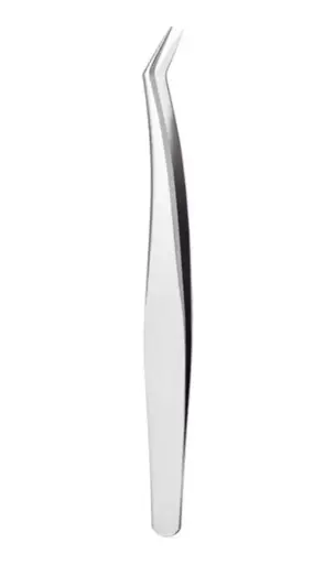 Pinza 3D Plateada Pestañas 